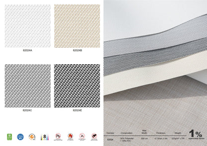 カスタム半透明ローラーシェード