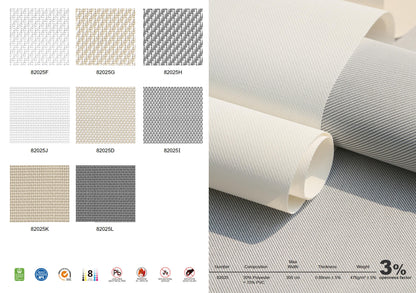 カスタム半透明ローラーシェード